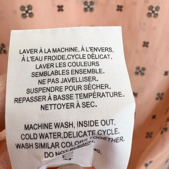 Penningtons peach print chiffon tunic top 2X - Picture 9 of 9